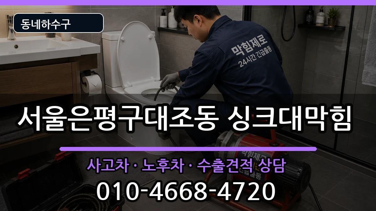 서울은평구대조동 싱크대막힘 서울은평구대조동 싱크대막힘 증상 처리 안내 이미지 3