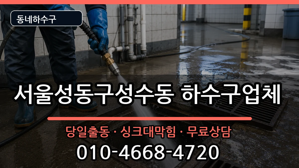 서울성동구성수동 하수구막힘 서울성동구성수동 하수구막힘 증상 처리 안내 이미지 2