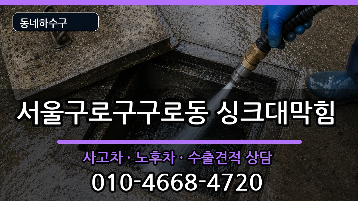 서울구로구구로동 싱크대막힘 서울구로구구로동 싱크대막힘 증상 처리 안내 이미지 2