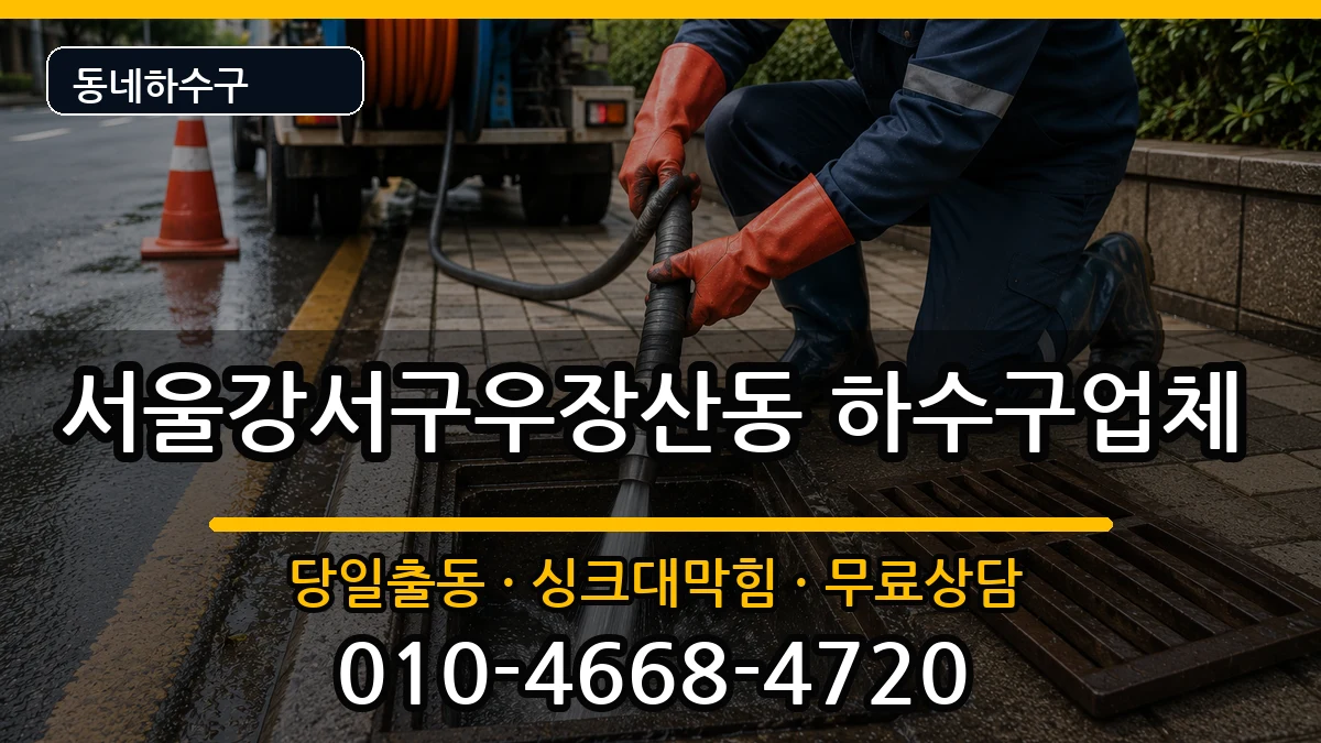 서울강서구우장산동 하수구막힘 증상 처리 안내 이미지 2