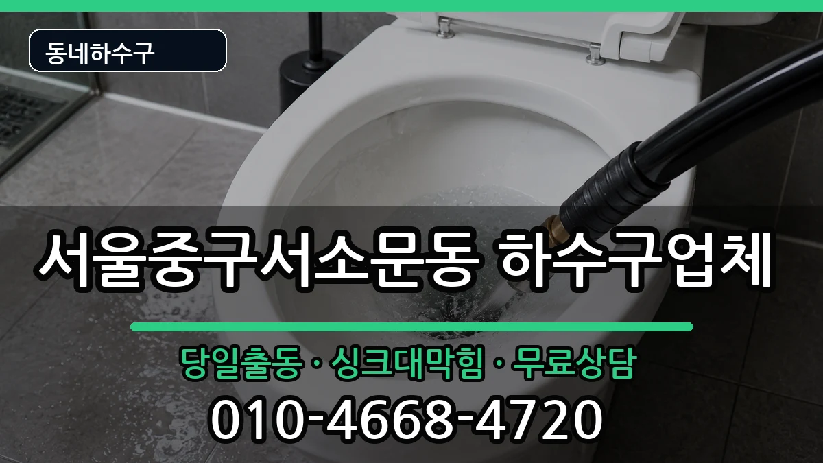 서울중구서소문동 하수구막힘 서울중구서소문동 하수구막힘 증상 처리 안내 이미지 1