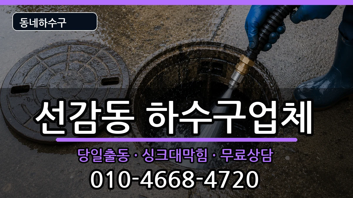 경기안산시단원구선감동 하수구막힘 경기안산시단원구선감동 하수구막힘 증상 처리 안내 이미지 3