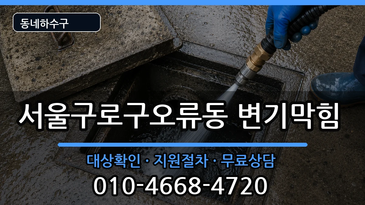 서울구로구오류동 변기막힘 증상 처리 안내 이미지 1