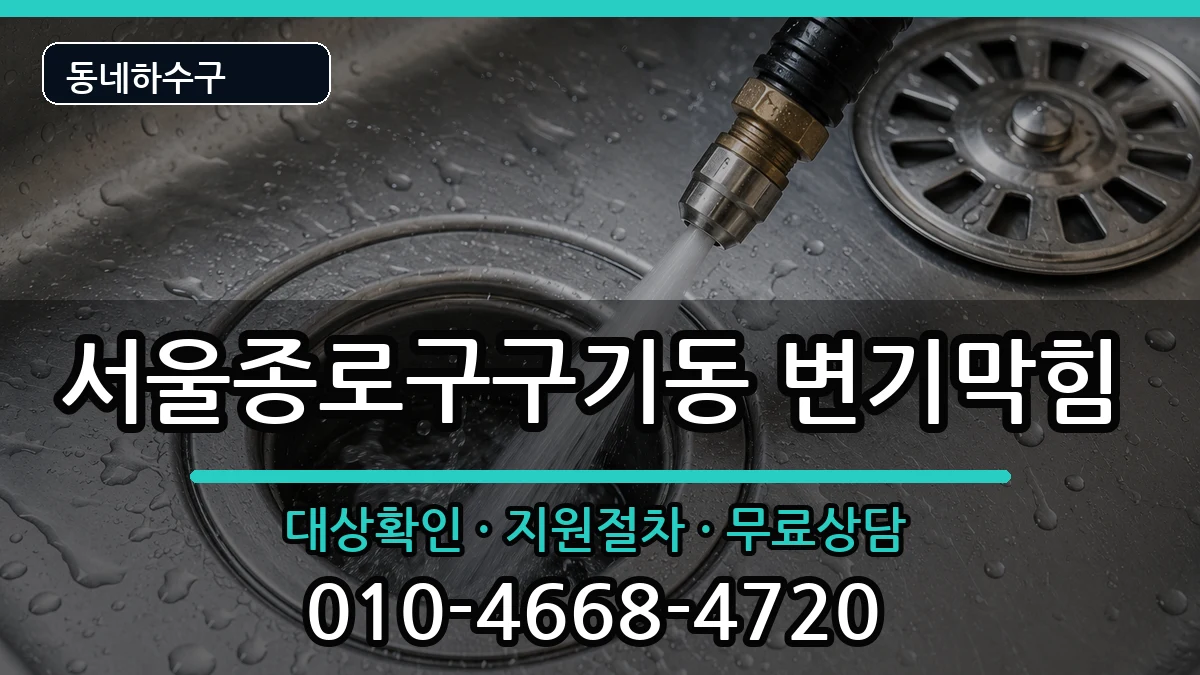 서울종로구구기동 변기막힘 증상 처리 안내 이미지 3