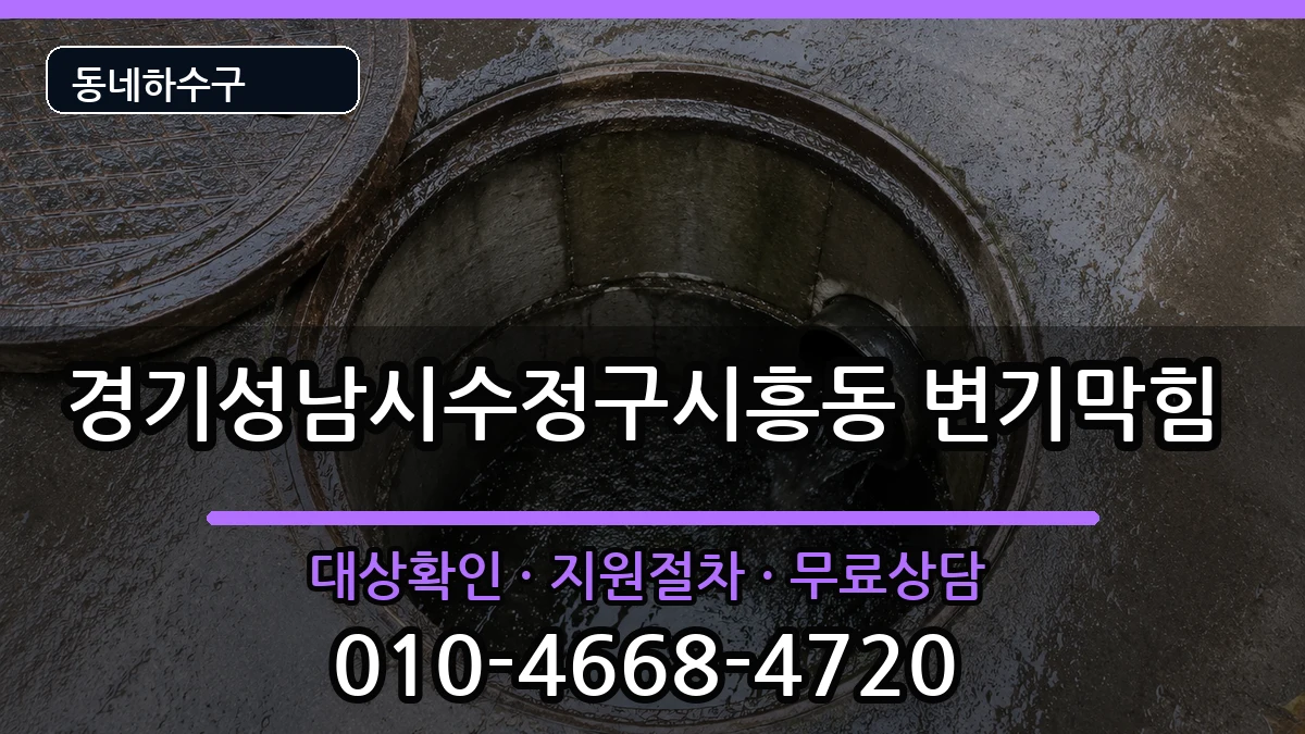 경기성남시수정구시흥동 변기막힘 증상 처리 안내 이미지 1