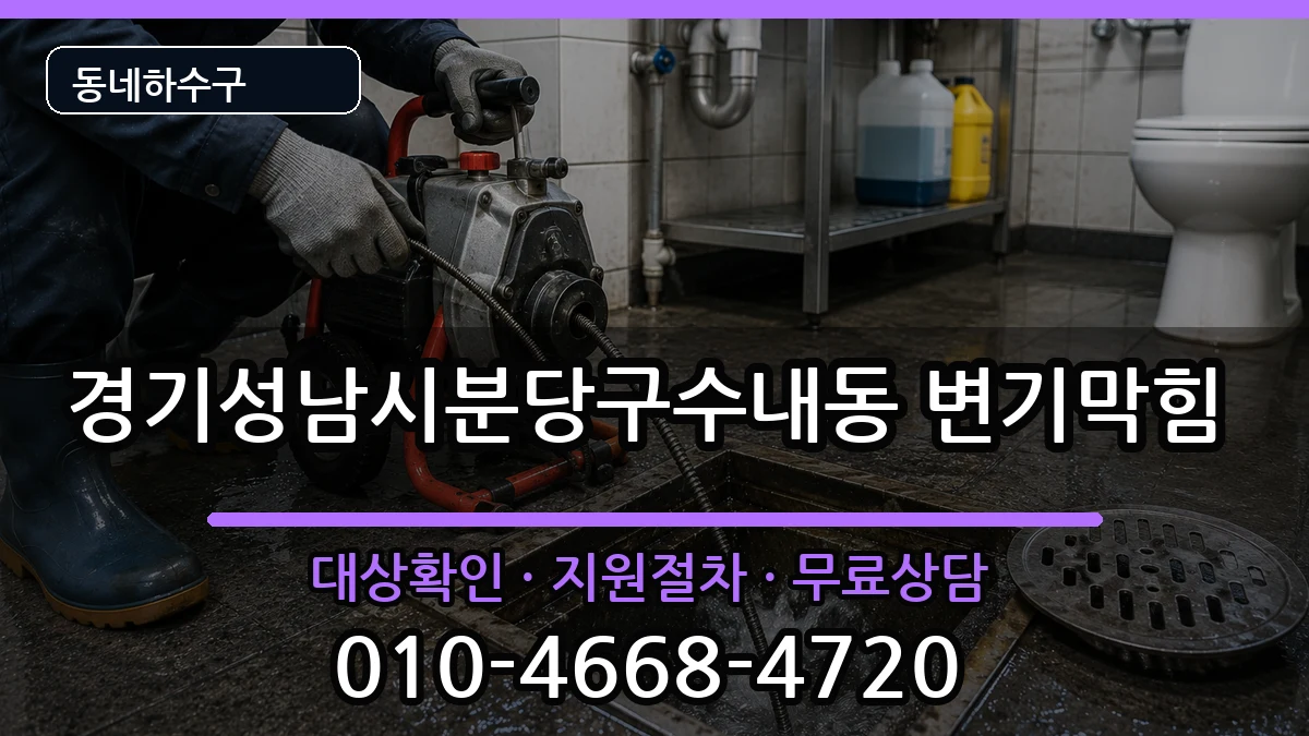 경기성남시분당구수내동  변기막힘 정보형
