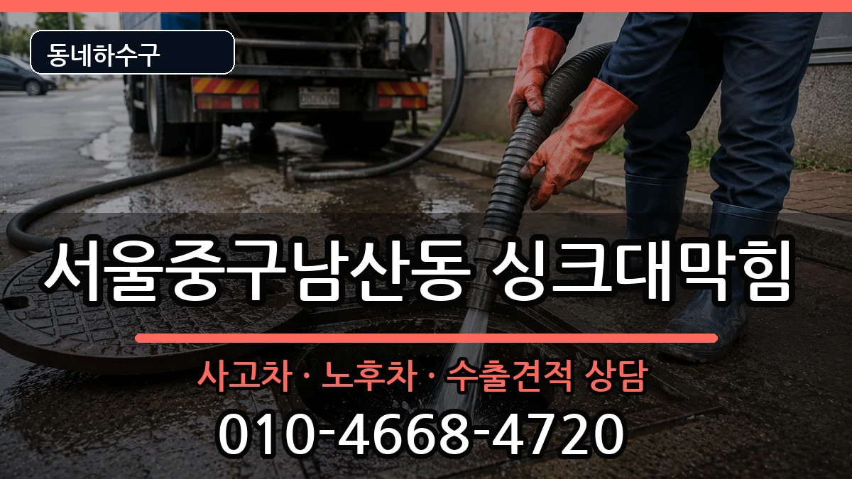 서울중구남산동 싱크대막힘 서울중구남산동 싱크대막힘 증상 처리 안내 이미지 2