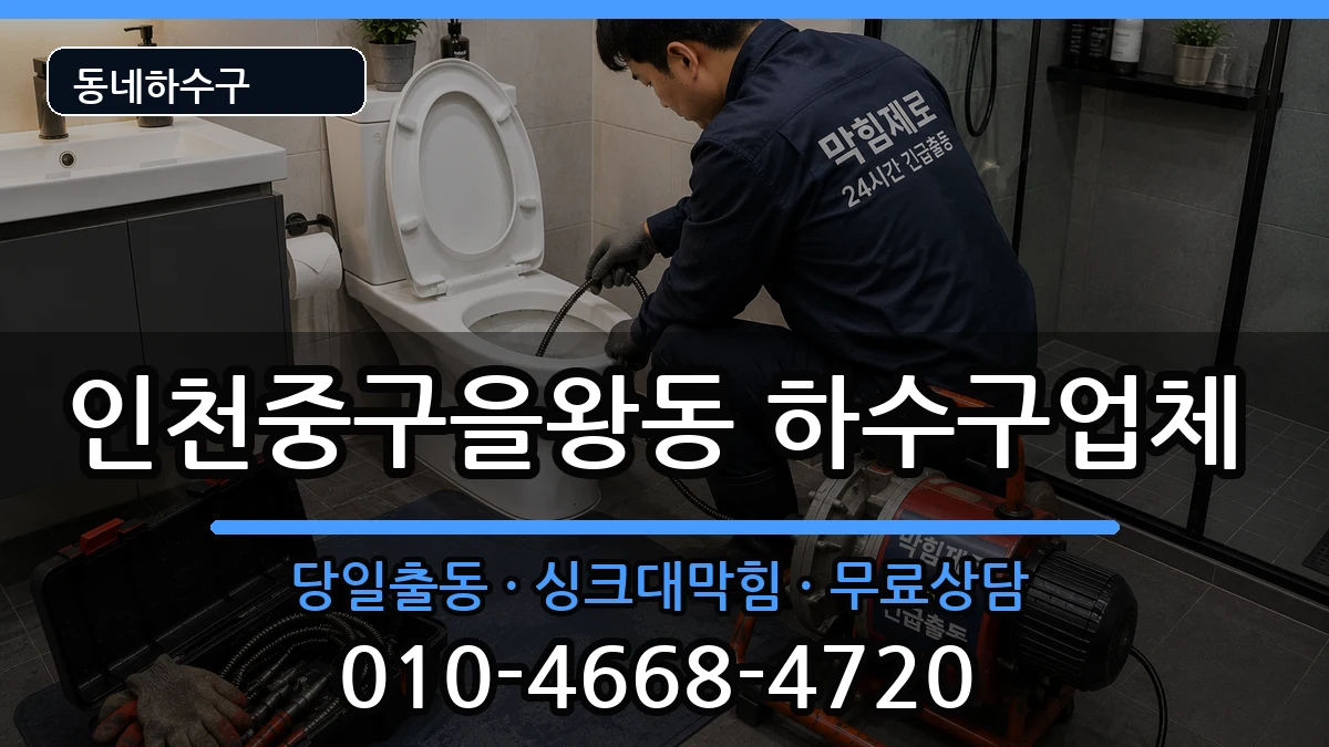 인천중구을왕동 하수구막힘 인천중구을왕동 하수구막힘 증상 처리 안내 이미지 2