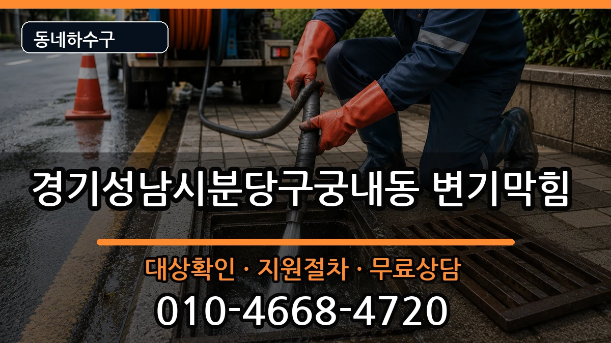 경기성남시분당구궁내동 변기막힘 증상 처리 안내 이미지 1