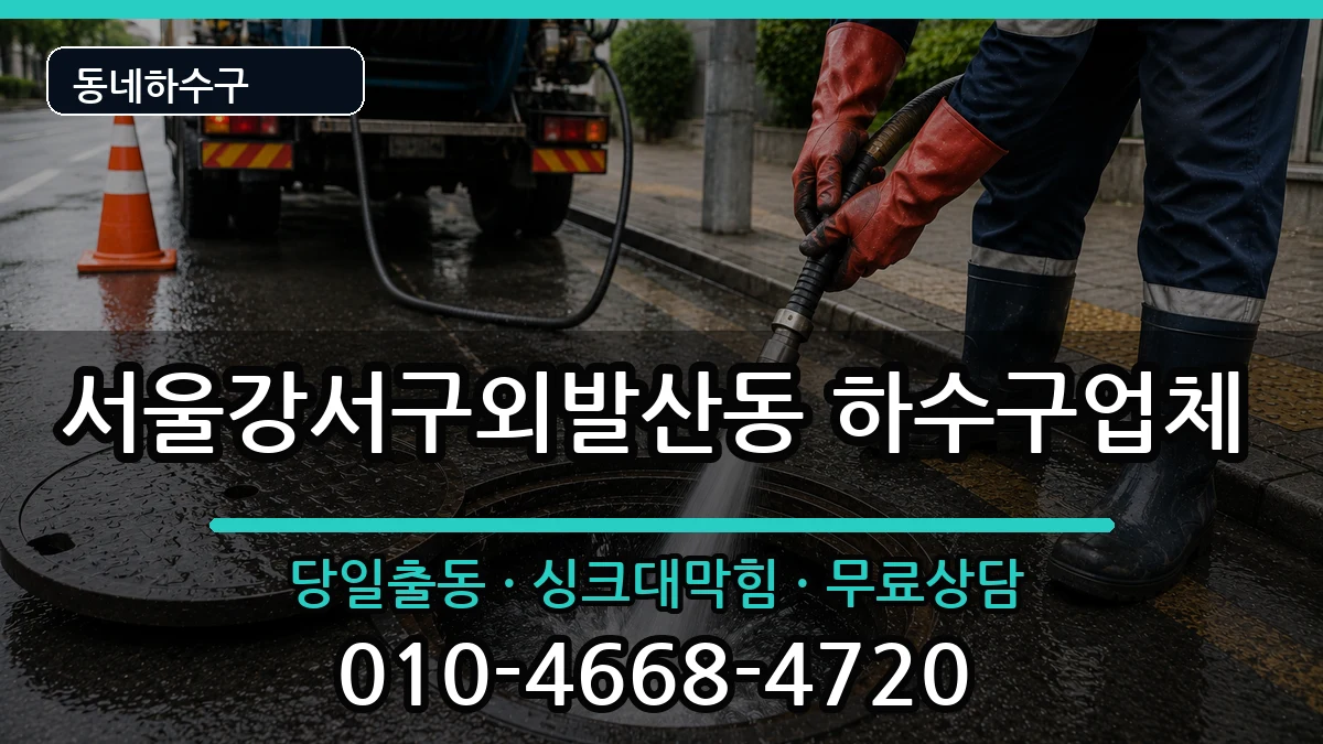 서울강서구외발산동  하수구막힘 질문형