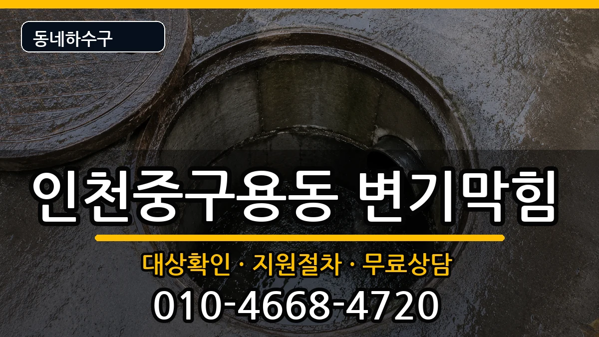 인천중구용동 변기막힘 증상 처리 안내 이미지 3