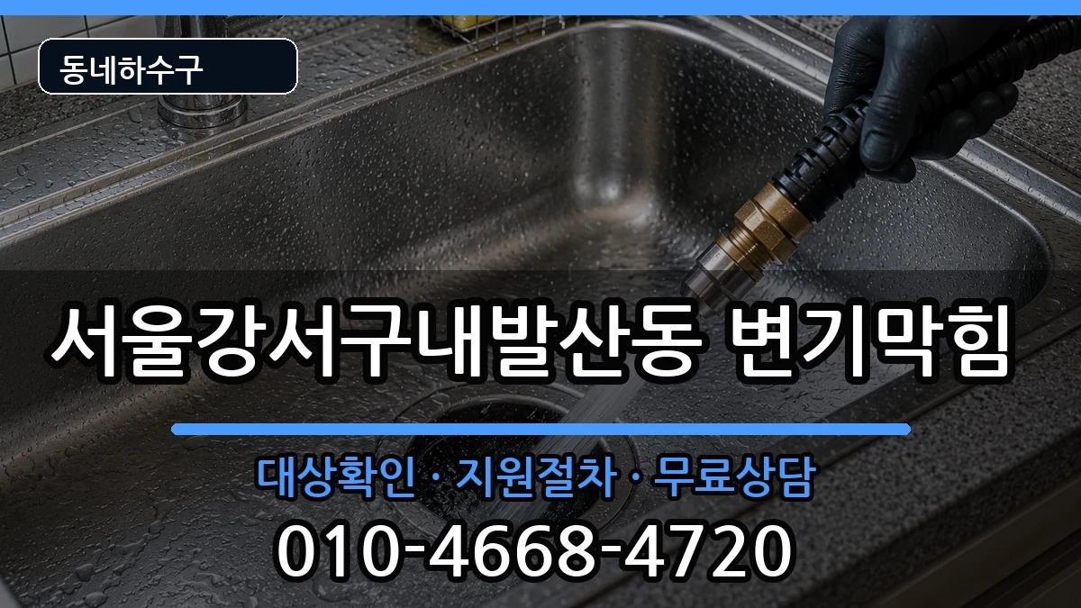 서울강서구내발산동 변기막힘 증상 처리 안내 이미지 2