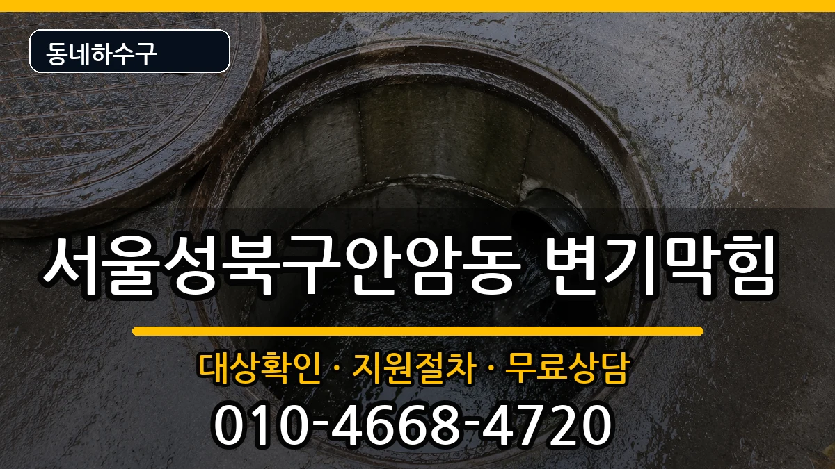 서울성북구안암동  변기막힘 FAQ형