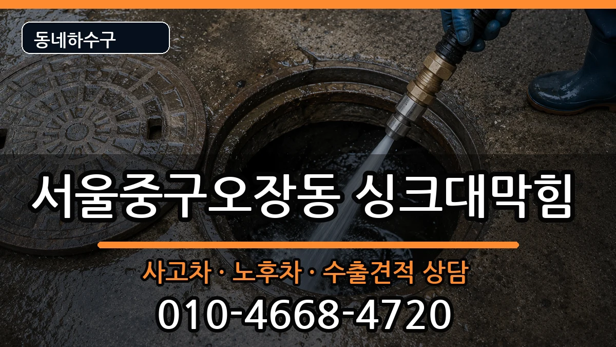 서울중구오장동 싱크대막힘 서울중구오장동 싱크대막힘 증상 처리 안내 이미지 3
