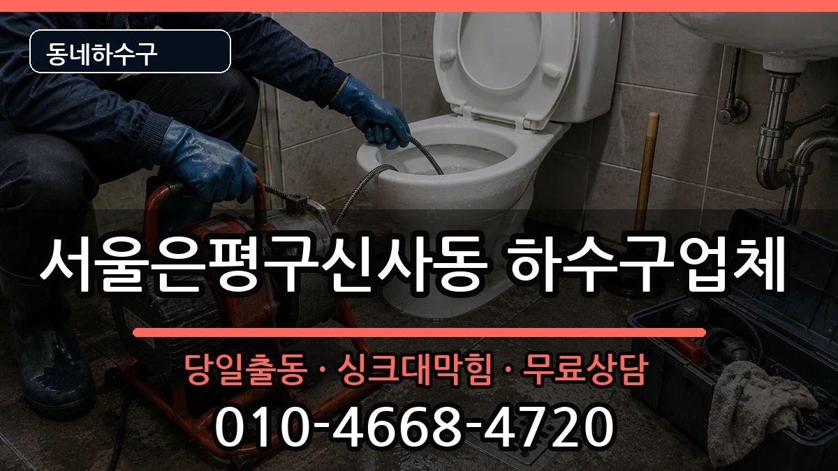 서울은평구신사동 하수구막힘 서울은평구신사동 하수구막힘 증상 처리 안내 이미지 1