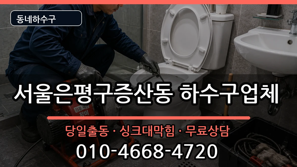 서울은평구증산동  하수구막힘 사례형