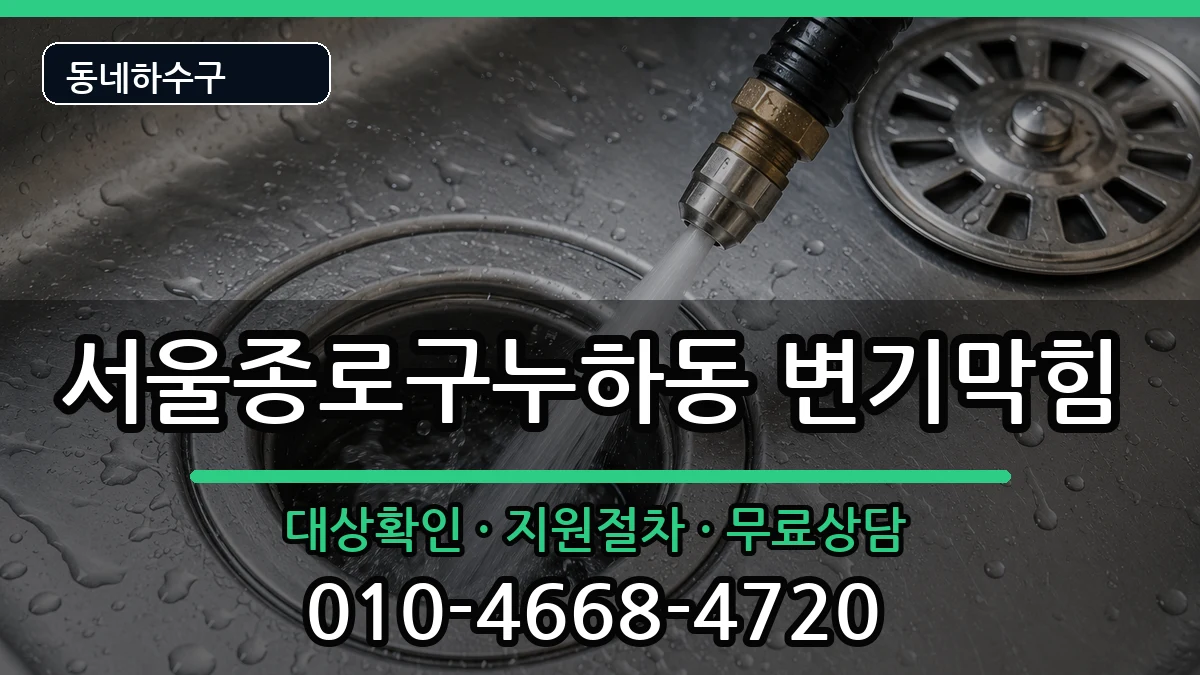 서울종로구누하동 변기막힘 서울종로구누하동 변기막힘 증상 처리 안내 이미지 2