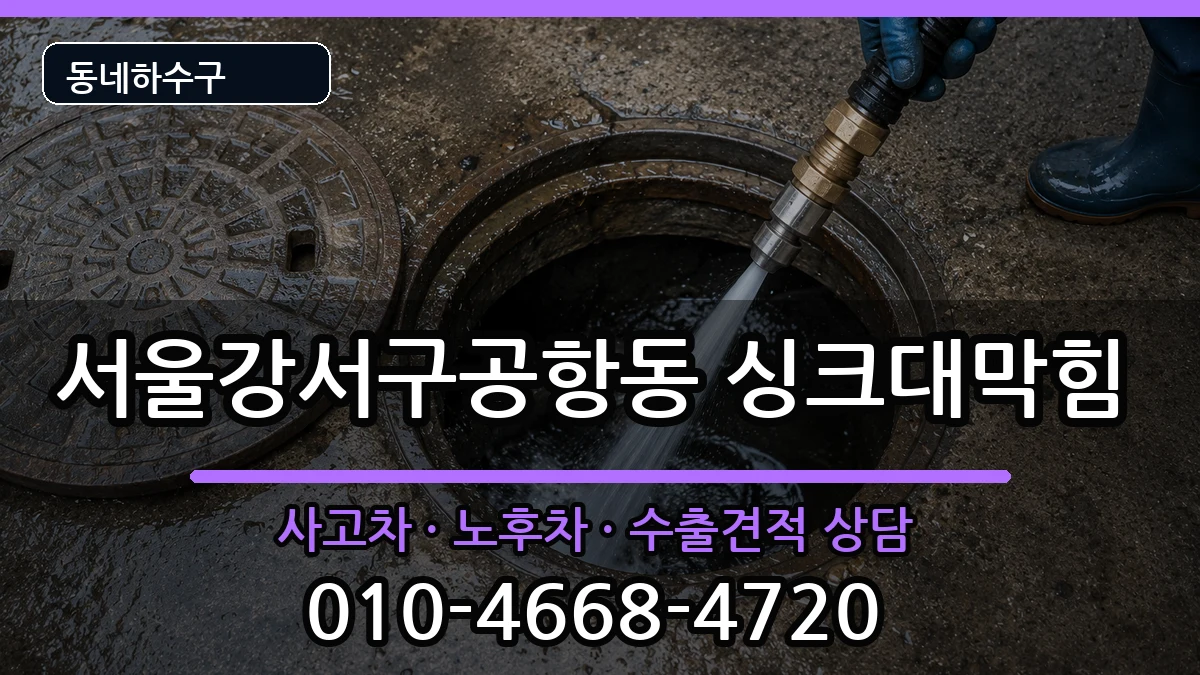 서울강서구공항동 싱크대막힘 서울강서구공항동 싱크대막힘 증상 처리 안내 이미지 2