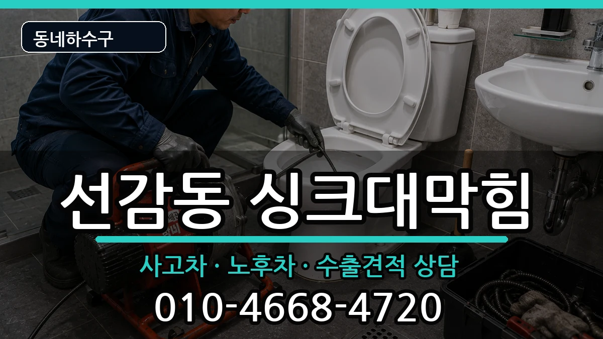 경기안산시단원구선감동 싱크대막힘 증상 처리 안내 이미지 1